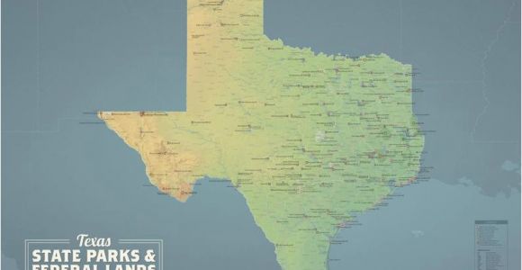 Texas National Wildlife Refuges Map Texas State Parks Bundeslander Karte 24 X 36 Poster Etsy