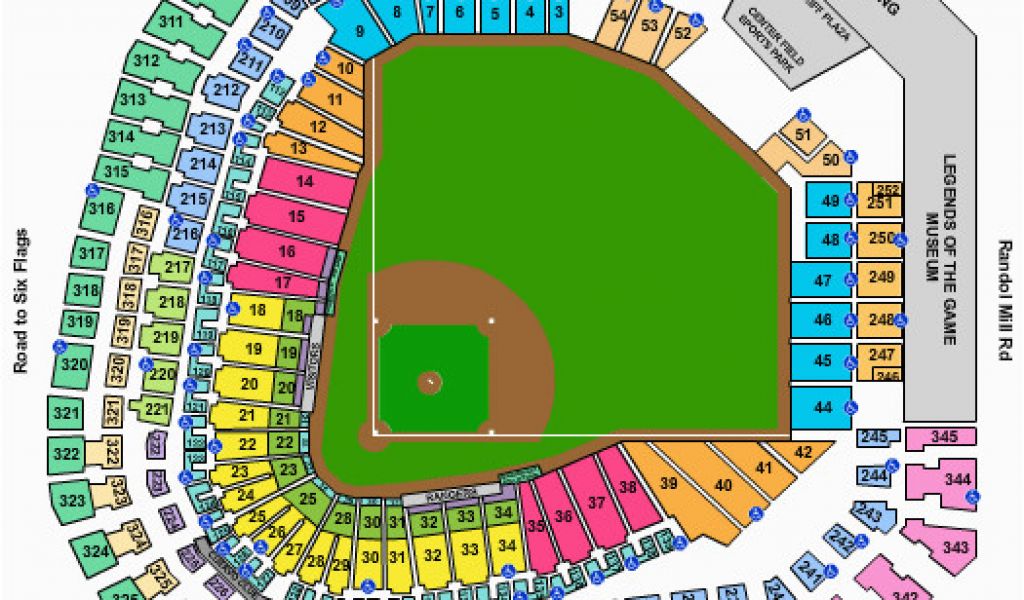 Rangers Ballpark Seating Chart