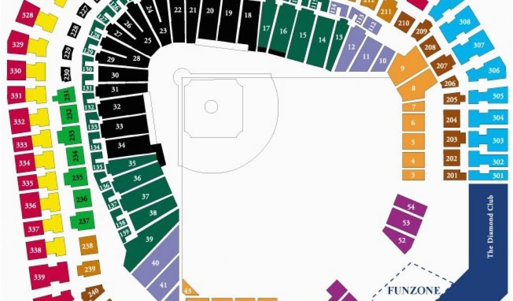 Ballpark In Arlington Seating Chart With Seat Numbers