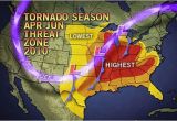 Texas tornado Alley Map tornado Alley Shifts East as Delayed tornado Season Begins