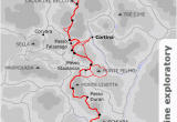 The Dolomites Italy Map Map Showing the Route Of Alpine Exploratory S Alta Via 1 Walking