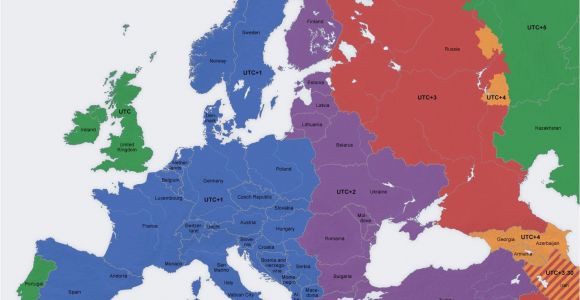 Time Zones Europe Map Europe Map Time Zones Utc Utc Wet Western European Time