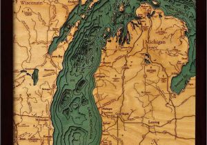 Topographic Maps Of Michigan This Detailed topographic Map Captures the Stunning Beauty Of Lake