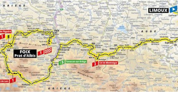 Tour De France Stage 15 Route Map A 2019 Es tour De France Aotvonala Terkepek Szintrajzok Flowcycle