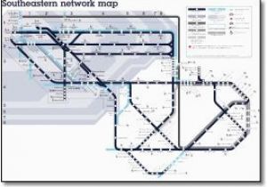 Train Map south East England south Eastern Train Rail Maps