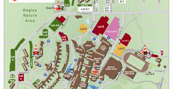 University Of Minnesota Duluth Map Transportation Parking Services Umd