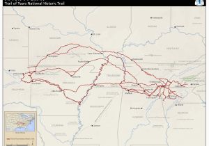 Wallace Michigan Map Maps Trail Of Tears National Historic Trail U S National Park