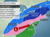 Weather Map Cincinnati Ohio Midwestern Us Wind Swept Snow Treacherous Travel to Focus From