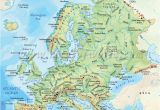 Western Europe Physical Features Map Map Of Europe and Russia Physical Download them and Print