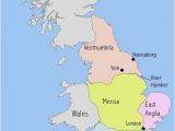 Where is England On A Map A Map I Drew to Illsutrate the Make Up Of Anglo Saxon