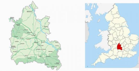 Where is Milton Keynes On Map Of England Map Of Oxfordshire Visit south East England