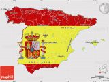 Where is Spain Located On the Map Flag Map Of Spain