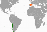 Where is Spain On A World Map Chile Spain Relations Wikipedia