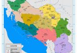 Yugoslavia Europe Map the Nine Banates Banovinas Of the Kingdom Of Yugoslavia